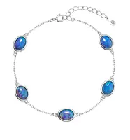 Evolution Group - Pavona Půvabný stříbrný náramek se syntetickými opály 13030.3 blue