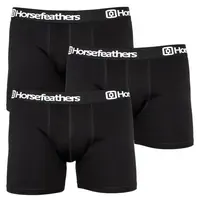 Horsefeathers 3PACK pánské boxerky černé (AM067A) M