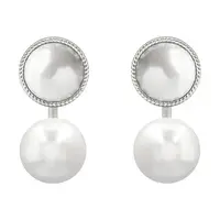 Postříbřené náušnice Lilou Cosmos