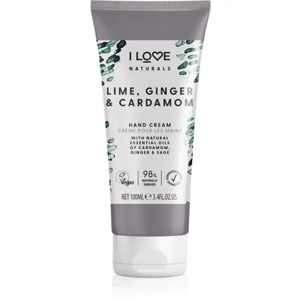 I Love Naturals Lime, Ginger & Cardamom krém na ruce 100 ml