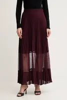 Sukně Twinset fialová barva, maxi, áčková, 252TP2642