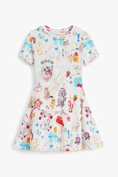 Dívčí šaty Desigual béžová barva, mini, 25WGVK05