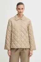 Bunda Gant béžová barva, přechodná, oversize, 4700379