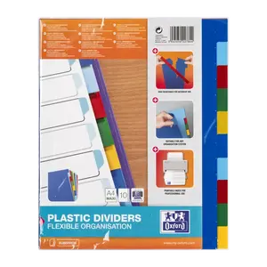Oxford - Rozřaďovač Oxford A4/10 barev Maxi