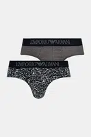 Spodní prádlo Emporio Armani Underwear 2-pack pánské, šedá barva, EM000251 AF10797