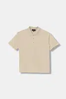 Dětská bavlněná polokošile Emporio Armani béžová barva, hladká, EB000663 AF14503