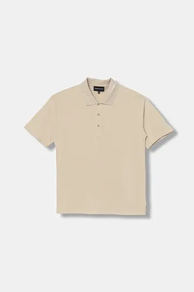 Dětská bavlněná polokošile Emporio Armani