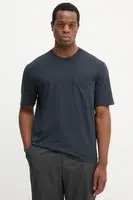 Bavlněné tričko Armani Exchange pánské, tmavomodrá barva, s potiskem, XM001072 AF16283