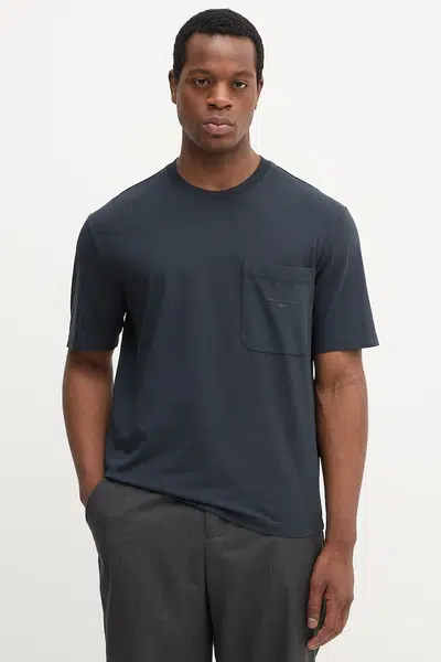 Bavlněné tričko Armani Exchange pánské, tmavomodrá barva, s potiskem, XM001072 AF16283