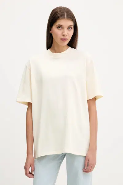 Bavlněné tričko Guess Originals dámské, béžová barva, M5YI54 K8FQ4
