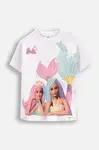 Dětské tričko Coccodrillo bílá barva, LICENCE GIRL