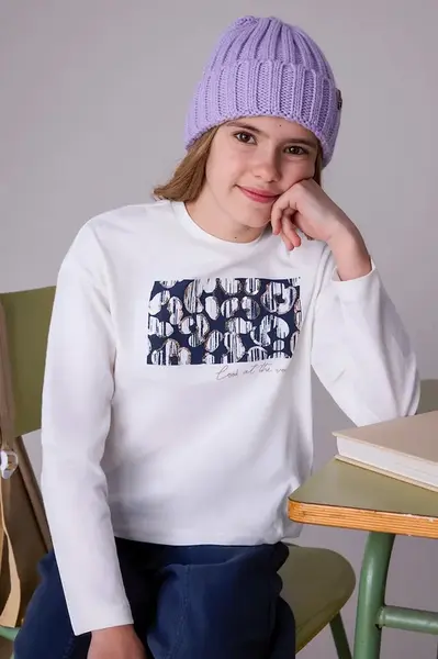 Bavlněné tričko s dlouhým rukávem Mayoral