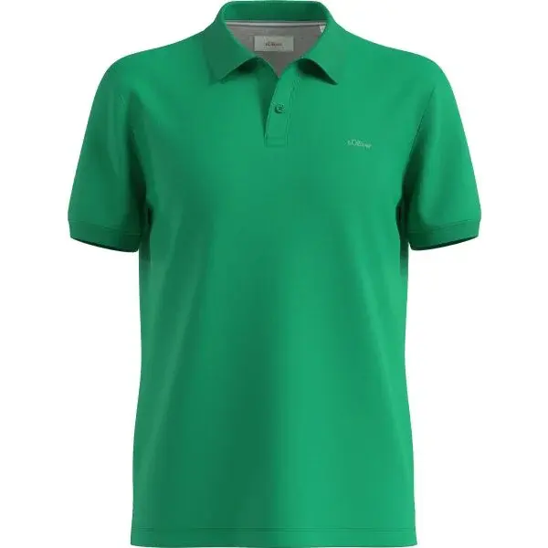 s.Oliver RL POLO NOOS Pánské polotričko, zelená, velikost
