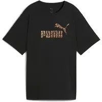 Puma ESSENTIALS GRPHIC ANIMAL RELXED TEE Dámské triko, černá, velikost