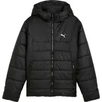 Puma ESSENTIALS HOODED PADDED JACKET Dětská bunda, černá, velikost