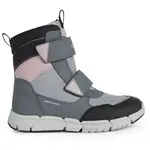 Geox J FLEXYPER B. Dívčí kotníkové boty, šedá, velikost