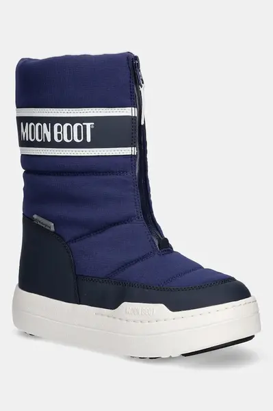 Dětské zimní boty Moon Boot MB JR PARK ZIP HIGH WP tmavomodrá barva, 80D3440080