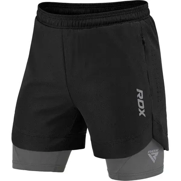 RDX T16 2V1 COMPRESSION MMA SHORTS Kraťasy na MMA, černá, velikost XXXL