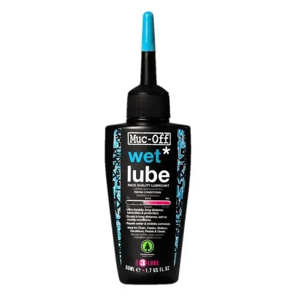 MUC-OFF MUC-OFF BIO WET LUBE Mazivo na řetěz do mokra, transparentní, velikost