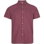 O'Neill CHAMBRAY Pánská košile s krátkým rukávem, vínová, velikost