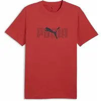 Puma ESSENTIALS LOGO LAB TEE Pánské triko, červená, velikost