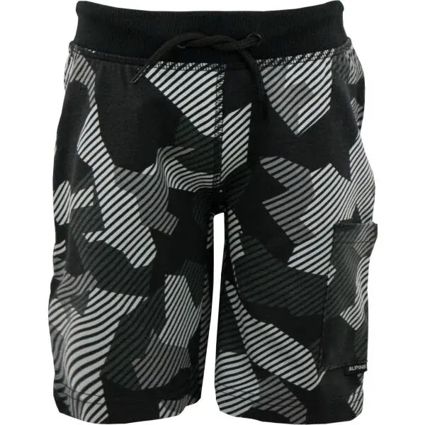 ALPINE PRO IMEDO Chlapecké šortky, černá, velikost 116-122