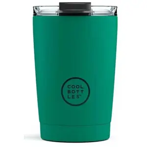 COOL BOTTLES TERMO 330 ML Nerezový termo hrnek, zelená, velikost 330 ML