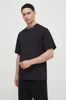 Bavlněné tričko The North Face černá barva, NF0A87DDJK31