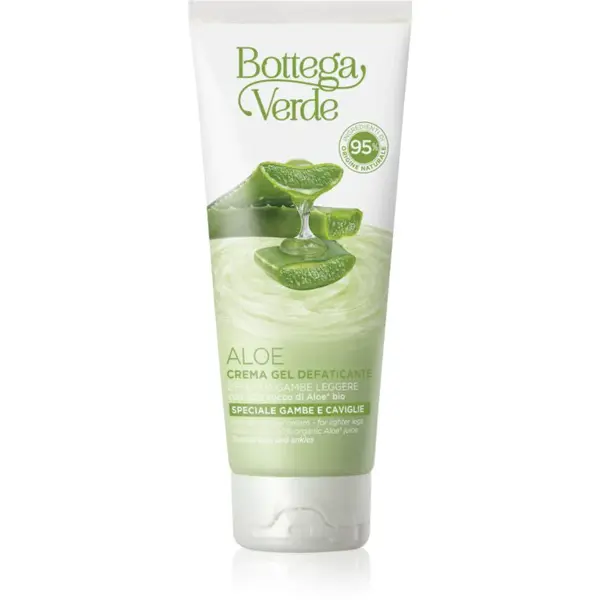 Bottega Verde Aloe Vera hydratační a zklidňující gel krém na unavené nohy 100 ml