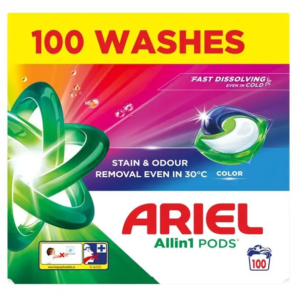 ARIEL Allin1 PODS, Color, kapsle na praní 100 ks