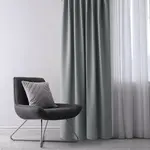 Zatemňovací závěs blackout RESTILO stříbrný 140 x 245 cm