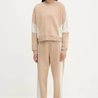Tepláková souprava adidas Laziday dámská, béžová barva, JX0544