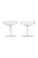 Sklenice na šampaňské ferm LIVING Ripple Champagne 150 ml 2-pack