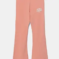 Dětské legíny Puma CLASS High Waist Flared Leggings oranžová barva, s potiskem, 685870