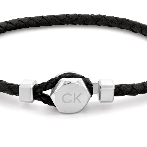 Calvin Klein Elegantní kožený náramek Latch 35000260