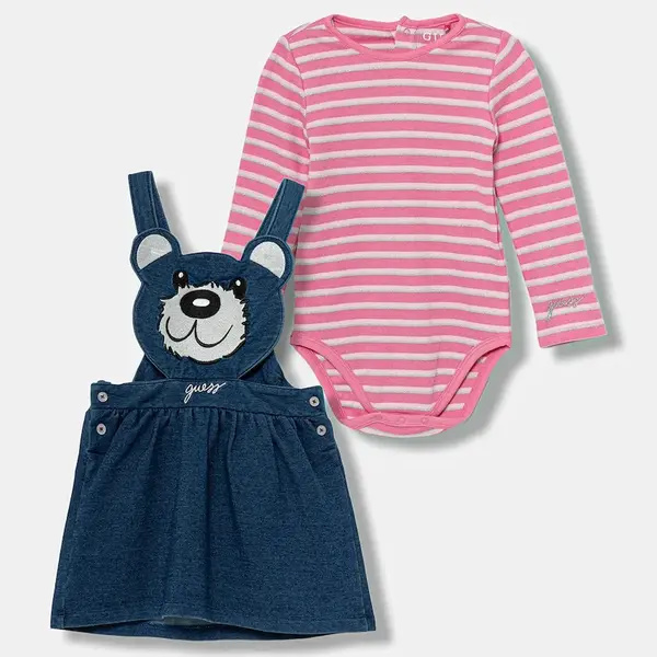 Kojenecká sada Guess 2-pack růžová barva, A5YG02 KCXH0