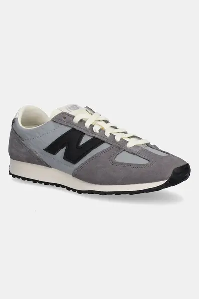 Semišové tenisky New Balance 471 šedá barva, U471AH