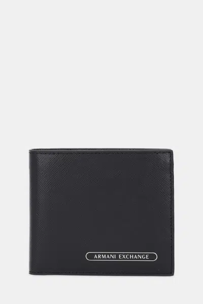 Kožená peněženka Armani Exchange pánská, černá barva, XM000167 AF12702