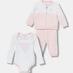 Kojenecká sada Guess 3-pack růžová barva, H4YW00 KA6W4