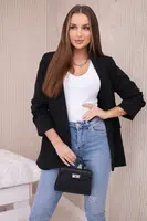 Kesi Włoski Sako s klopami elegantní černé