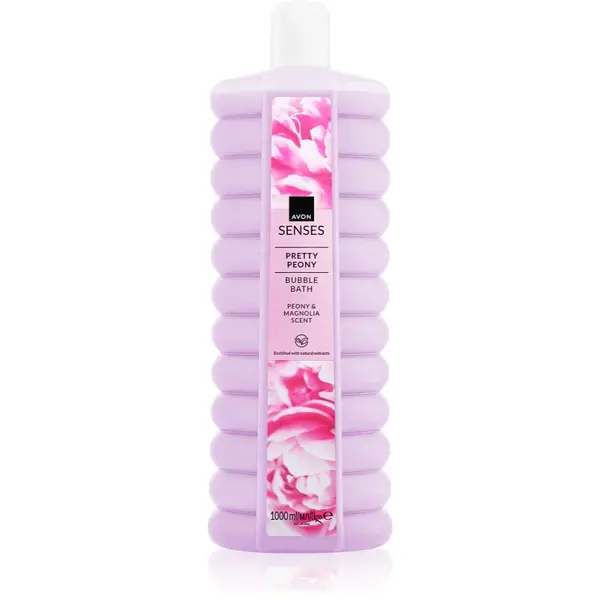Avon Senses Pretty Peony & Magnolia pěna do koupele 1000 ml