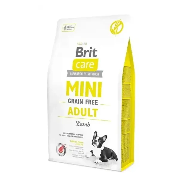 BRIT Care Mini Grain Free Adult Lamb granule pro mini psy, Hmotnost balení: 2 kg