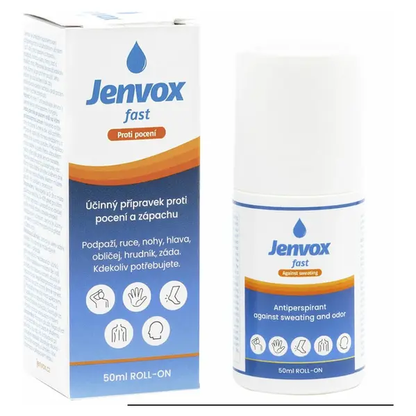 JENVOX Fast Roll-on Potenie a zápach 50 ml