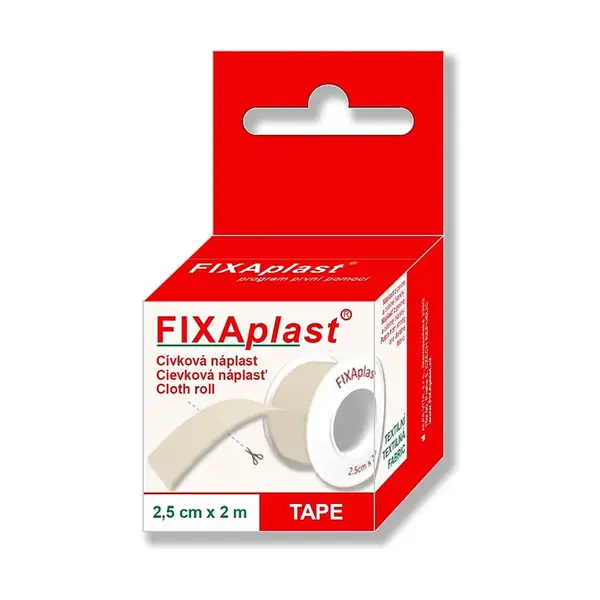 FIXAPLAST Cievka náplasť 2.5 cm x 2 m