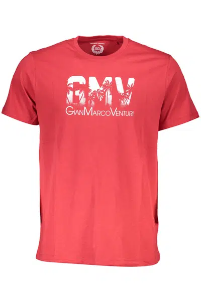 GIAN MARCO VENTURI MEN'S SHORT SLEEVE T-SHIRT RED
