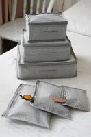 52772 Dewberry 6 Piece Suitcase Set - Storage Bag-GRI