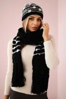 Women's set with scarf Anika K304 black