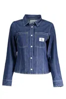 CALVIN KLEIN WOMEN'S LONG SLEEVE SHIRT BLUE