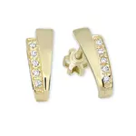 Soliter Náušnice zo žltého zlata s kryštálmi 239 001 00575