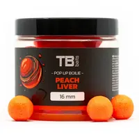 Tb baits plávajúce boilie pop-up orange peach liver + nhdc 65 g 16 mm